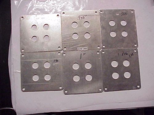 6 aluminum holley carburetor restrictor plates from dale earnhardt inc. mh7