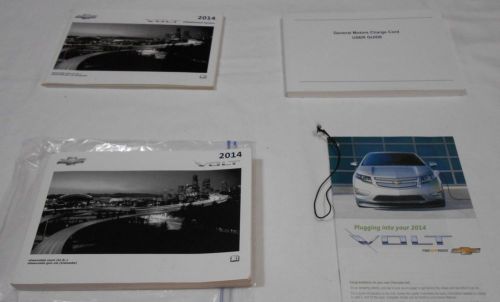 2014 chevrolet volt owner manual 3/pc.set+navigation + charge cord &amp; clear case,