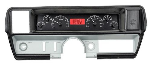 Dakota digital 68 69 buick skylark analog dash gauges black red vhx-68b-sky-k-r