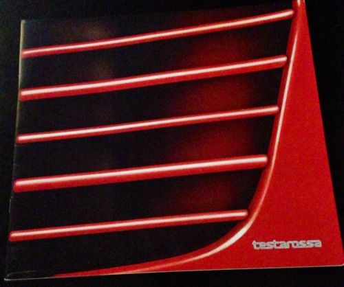 Vintage ferrari testarossa original brochure