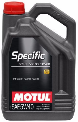 101575 motul 5w40 5 ltr specific vw,audi 505 01/502 00 covers earlier approvals