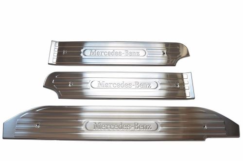 Mercedes vito w639 (2003-2014) chrome door sill / scuff set 3 pcs