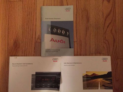 2008 audi owner&#039;s manual oem