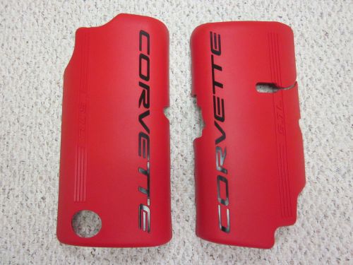 Ls6 ls1 z06 corvette c5 fuel rail covers red - excellent condition!