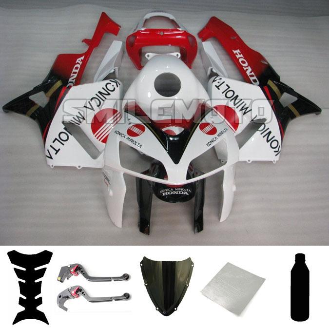 Bundle injection fairing windscreen levers for honda 2005 2006 cbr 600 rr f5 pbg