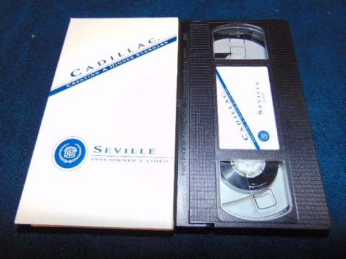 Factory oem 1995 95 cadillac seville owner&#039;s dealer advertising vhs tape marks