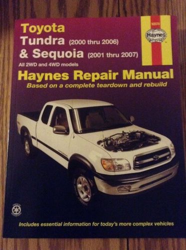 Tundra / sequoia haynes repair manual