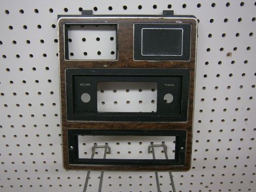 1973-77 ford ltd woodgrain radio bezel oem