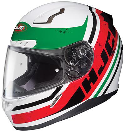 New hjc victory motorcycle helmet cl-17 white red and green