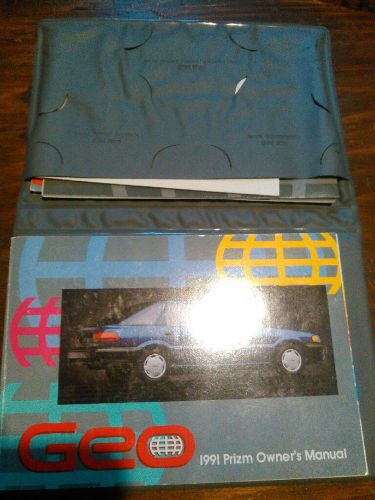 1991 geo prizm owners manual