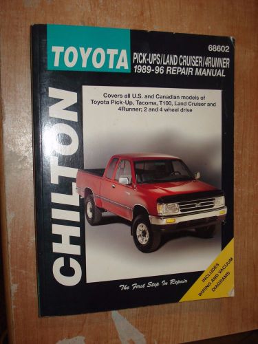 1989-1996 toyota truck &amp; 4 runner service manual shop book 95 94 93 92 91 90