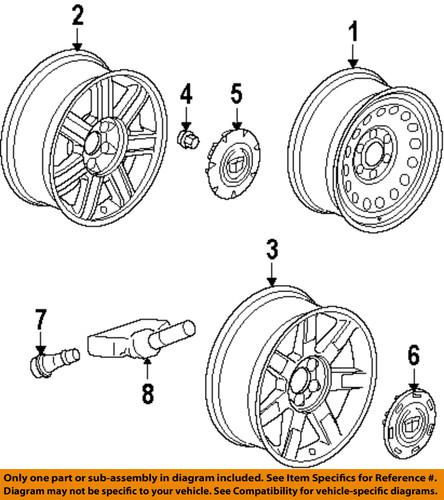 Cadillac gm oem 9598755 wheel-wheel, alloy