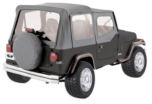 1988 89 90 91 92 93 94 95 gray new jeep wrangler soft top + upper skins