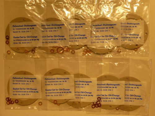 Vw gasket set, oilchange beetle 25-36 hp 10 pack