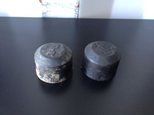 02 kawasaki prairie 650 front wheel hubs hub center rubber caps cap