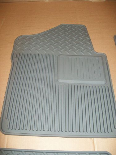 2007-2013 silverado &amp; sierra grey 2 pc all-weather floor mat set oem# 19152504