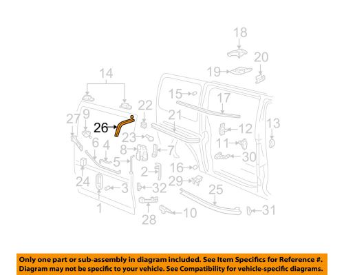 Gm oem side loading door-roller bracket 15837340