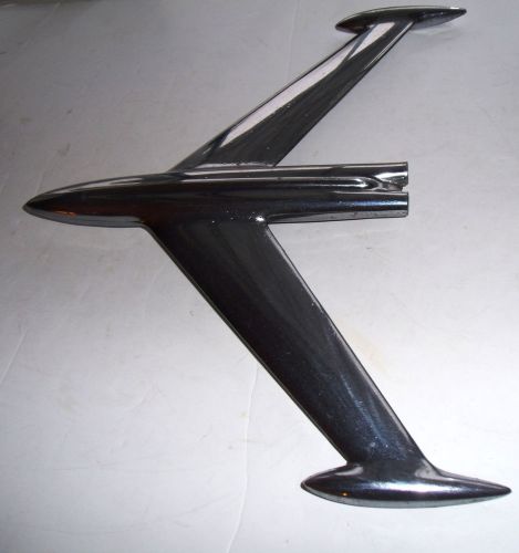 1956 oldsmobile factory original &#034;rocket&#034; hood ornament