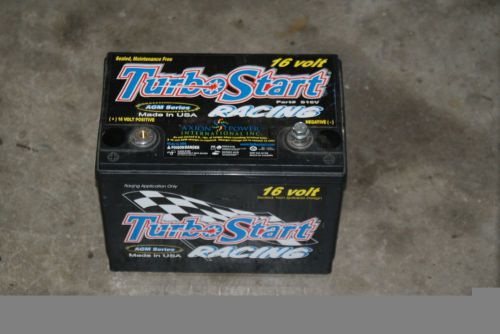 Turbo start 16 volt racing battery never installed