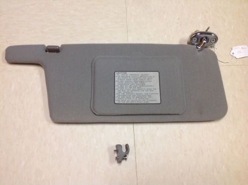 97 acura cl sun visor/shade - right side passenger side - gray w/ chrome hinge