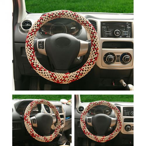 100% hand knitting ice silk steering cool wheel cover m size fit for 36cm 38cm