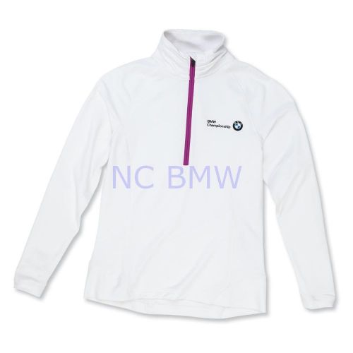 Bmw peter millar taylor half zip top sweater pullover ladies white xl