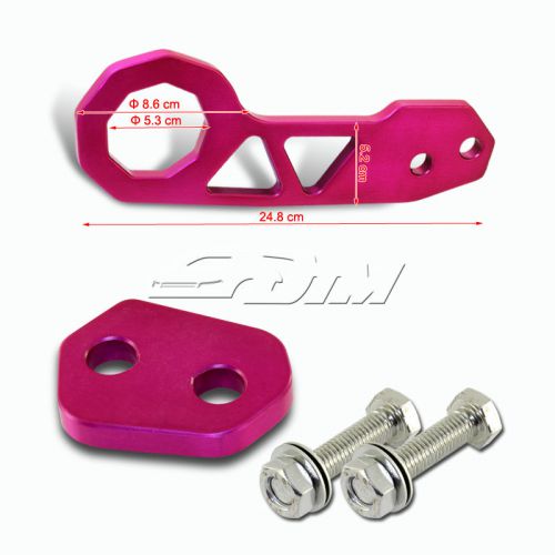 Jdm 2&#034; anodized cnc billet aluminum purple rear bumper racing tow hook for ford
