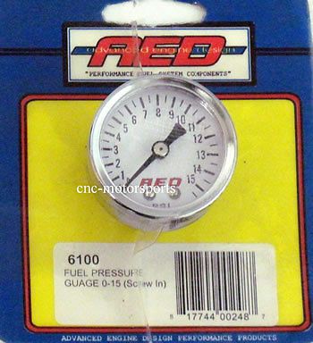 Aed fuel pressure guage 0-15 (screw in)