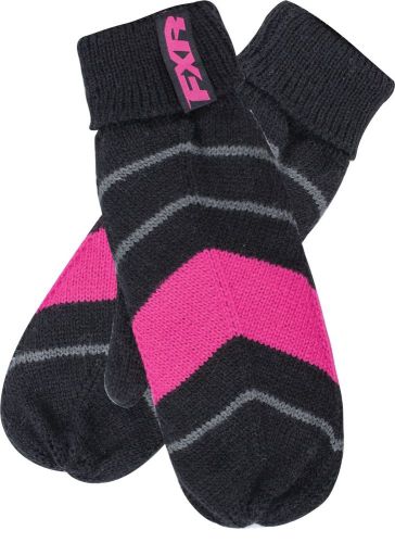 Fxr mischief womens mittens black/charcoal/pink os