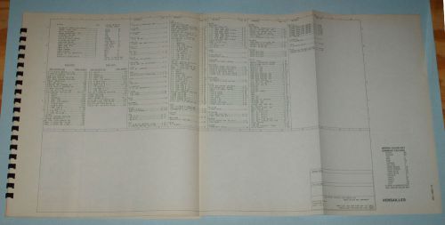 1978 lincoln versailles wiring diagrams, factory original, free shipping!