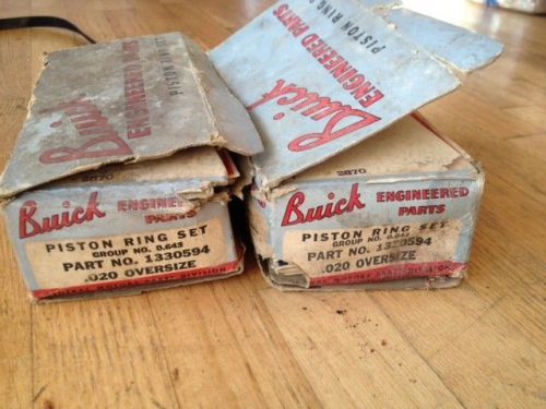 Grab bag: 4 boxes buick piston ring set vintage nos .020 oversize 1330594  0.643