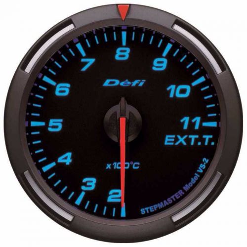 Defi racer gauge 52mm - exhaust temperature deg c blue