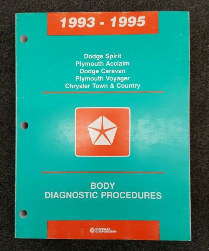 1993 - 1995 chrysler / dodge / plymouth oem body diagnostic manual