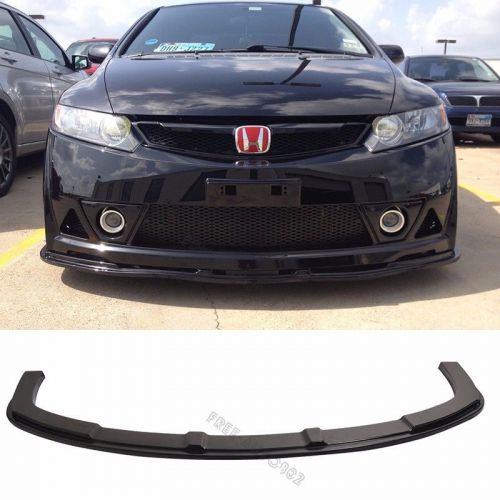 Fit 06-11 honda civic front bumper lip mug style usdm