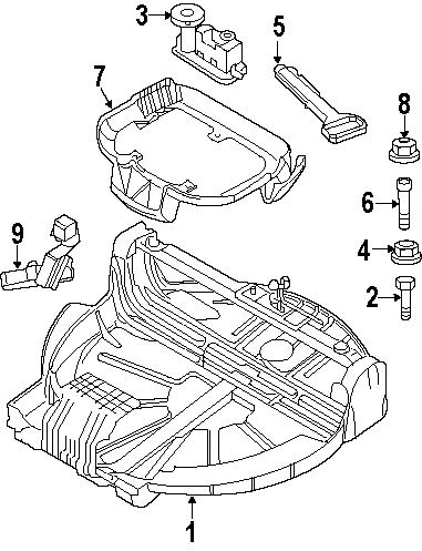 Bmw 51713418846 genuine oem center support clip