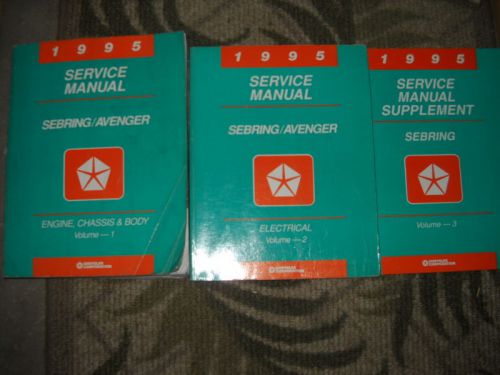 1995 chrysler sebring avenger shop service repair workshop manual set w supplme