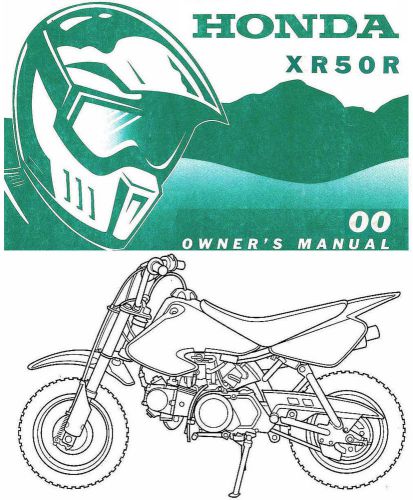 2000 honda xr50r mini motocross motorcycle owners manual -xr 50 r-xr50 r-honda