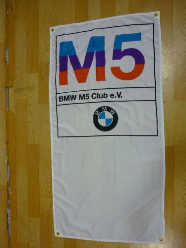 Bmw m5 banner flag - motorsport alpina hartge m3 mtechnic m535i m6 dtm e30 m1