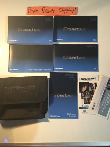 2014 honda crosstour owners manual w/ case #0047 free priority shipping!