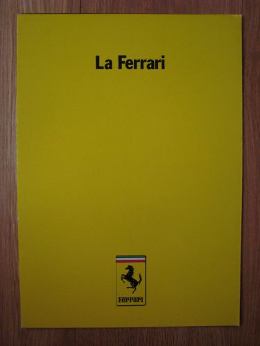 La ferrari~yellow folders three separate print numbers.