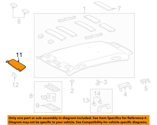 Toyota oem 13-14 yaris interior-roof-sunvisor right 7431052b71b0