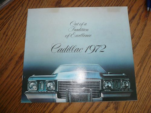 1972 cadillac brougham eldorado deville calais sales brochure - - vintage