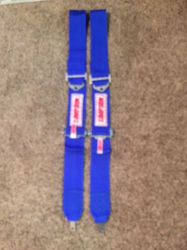 Simpson restraint systems 3&#034; wide shoulder straps for cam lock harness- blue