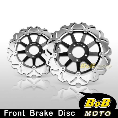 Kawasaki zx-12r ninja 1200 2000-2003 2x stainless steel front brake disc rotor