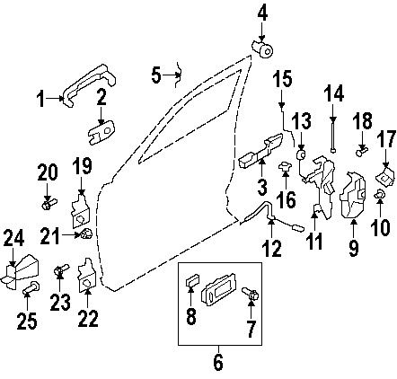 Ford\lincoln de9z7421812b genuine oem latch