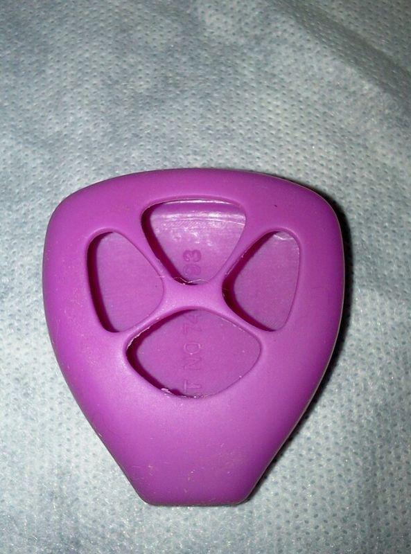 Used purple keyless remote smart key  clicker case skin jacket cover protector