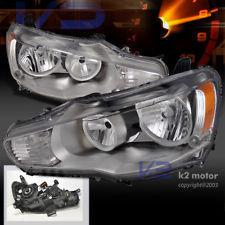 2008-2012 mitsubishi lancer evo headlights chrome depo (fits: lancer) 