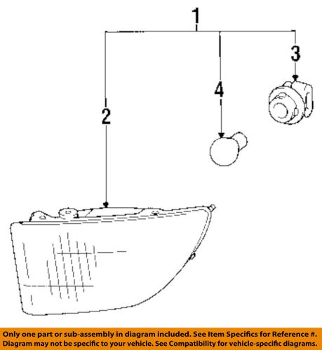 Lexus toyota oem 92-94 sc400 corner lamps-front-lens right 8136124010