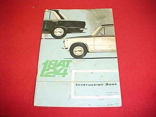 1966 1967 original fiat 124 owners manual service guide 66 67 + wiring diagrams