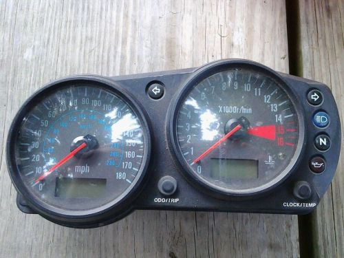 2000 zx600j kawasaki speedometer tachometer gage cluster